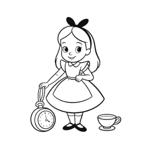 Alice Harikalar Diyarında Disney Kolay Çizimi