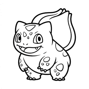 Bulbasaur Taslağı Kolay Çizimi