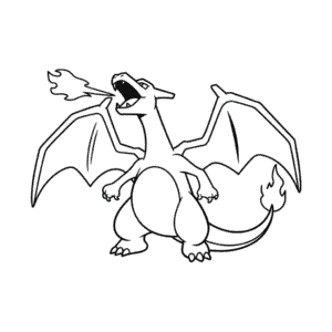 Charizard Ateş Soluyor Kolay Çizimi