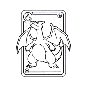 Charizard Pokémon Kartı Kolay Çizimi