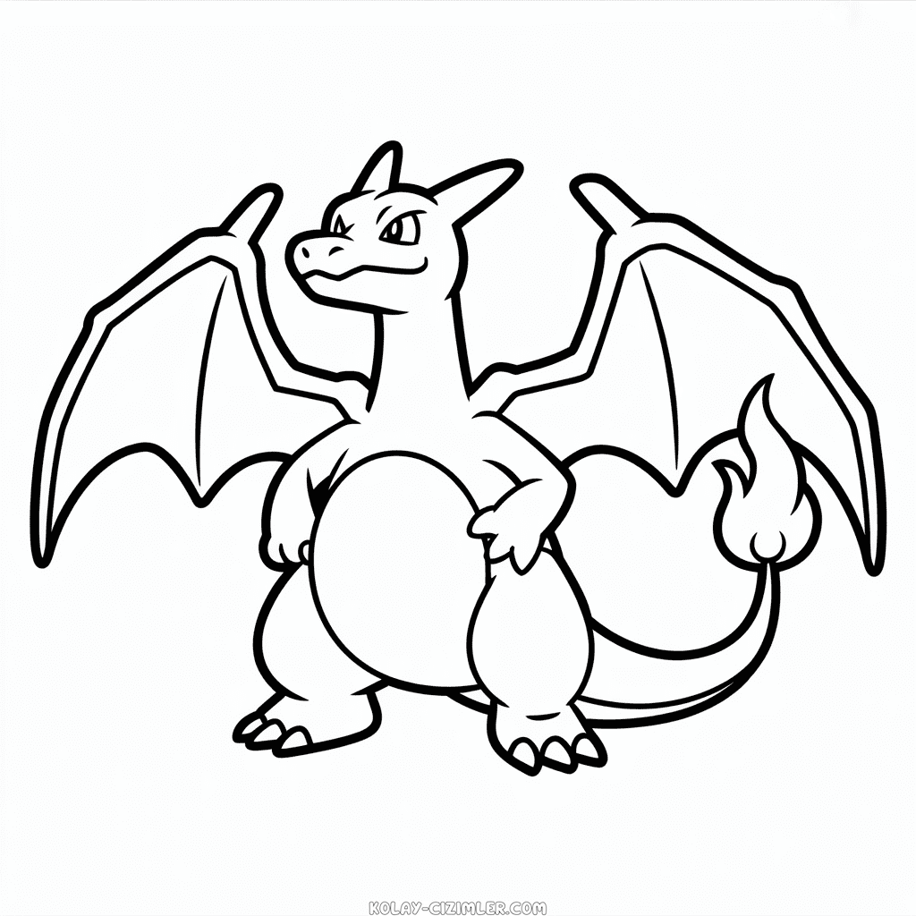 Charizard Pokémon Kolay Çizimi