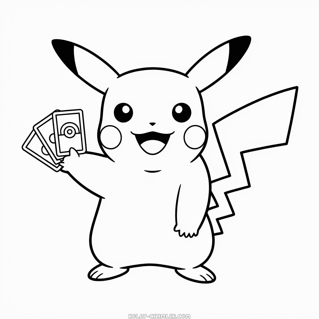 Çizgi Film Pikachu Kolay Çizimi