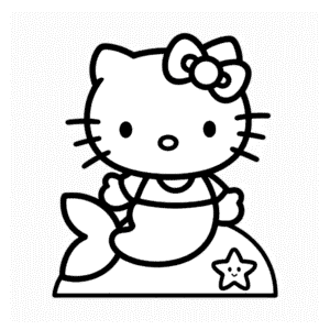 Hello Kitty Denizkızı Kolay Çizimi
