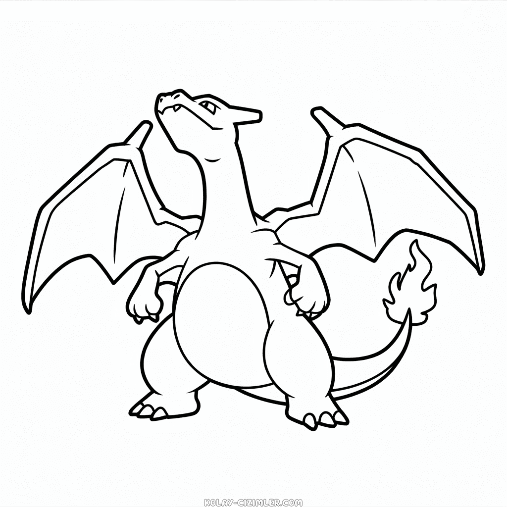 Kolay Charizard Animei Çizimi