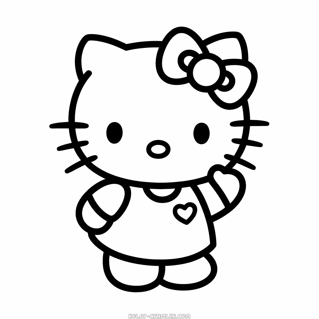 Kolay Hello Kitty Karakteri Çizimi