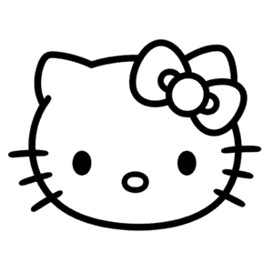 Kolay Hello Kitty Yüzü Çizimi