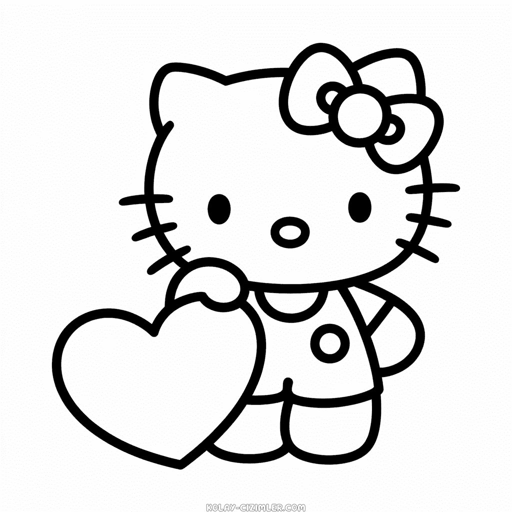 Kolay Kalpli Hello Kitty Çizimi