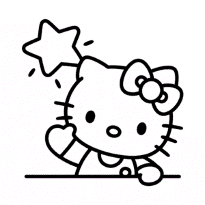 Kolay Hello Kitty Çizgi Film Çizimi