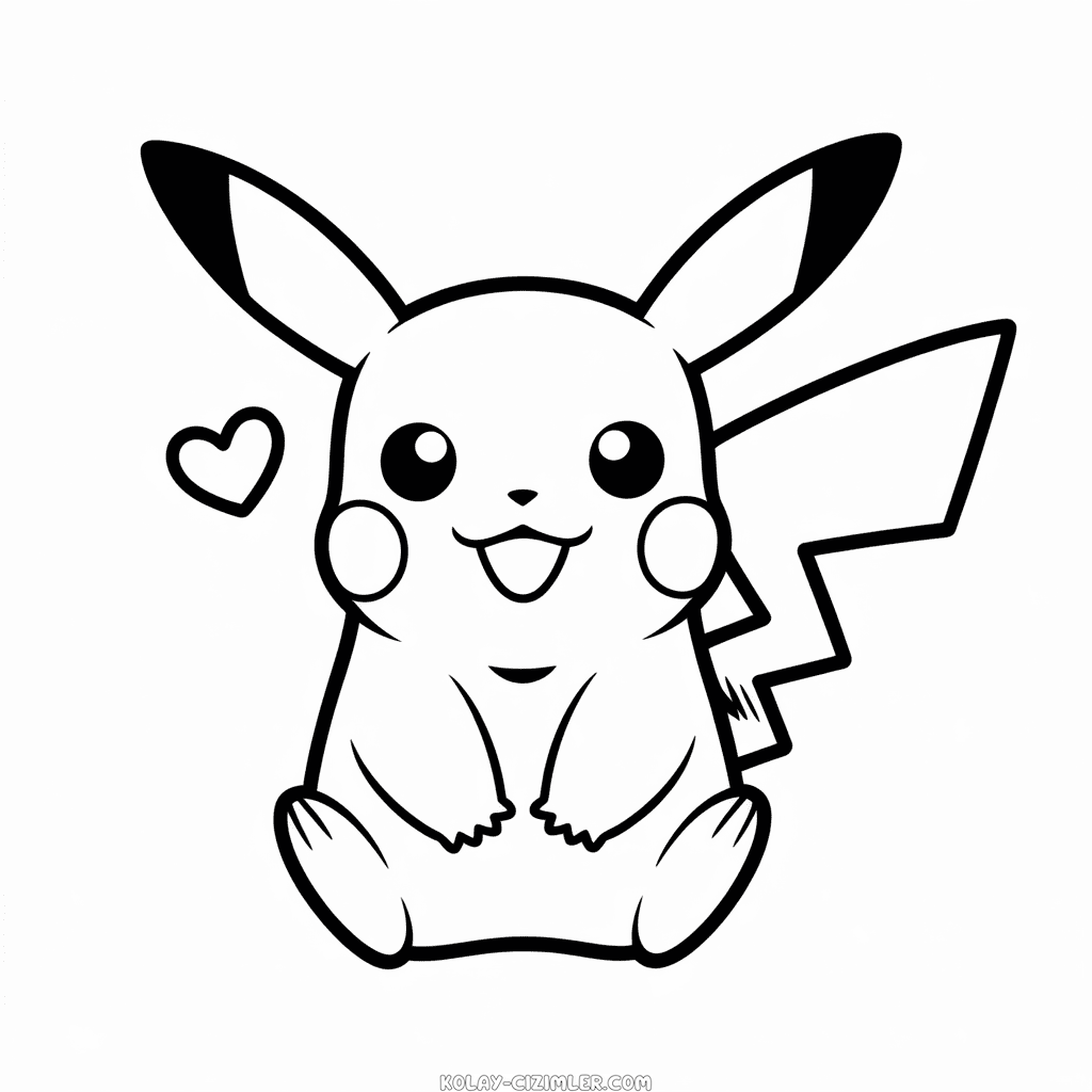 Kolay Sevimli Pikachu Çizimi