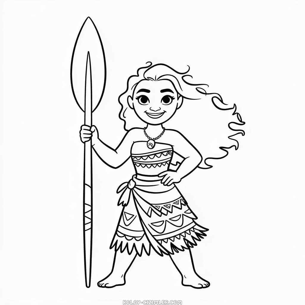 Moana Karakteri Kolay Çizimi