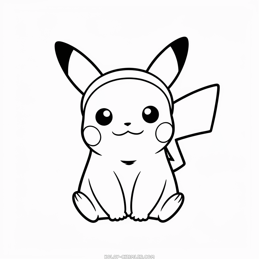 Pikachu Kedi Kolay Çizimi
