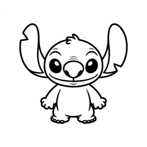 Stitch Angel Kolay Çizimi
