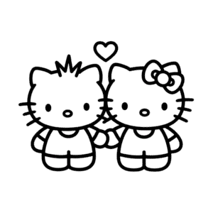 Hello Kitty ve Dear Daniel Kolay Çizimi