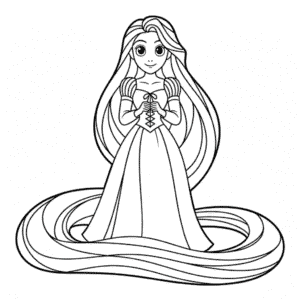 Anime Rapunzel Kolay Çizimi