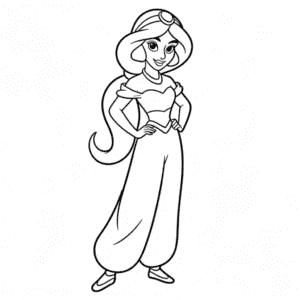 Disney Prensesi Yasemin Kolay Çizimi