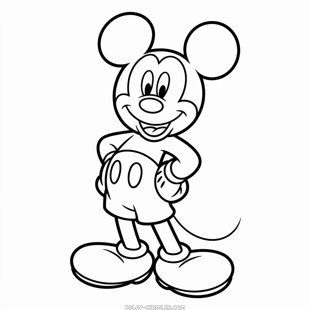 Klasik Mickey Kolay Çizimi