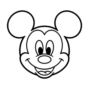 Mickey Mouse Kafası Kolay Çizimi