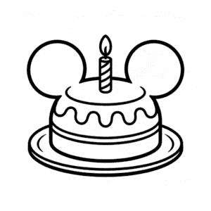 Mickey Pasta Kolay Çizimi