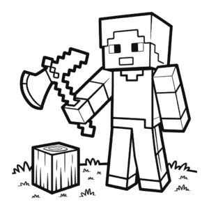 Minecraft Baltası Kolay Çizimi