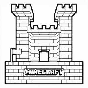 Minecraft Kalesi Kolay Çizimi