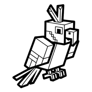 Minecraft Kuşu Kolay Çizimi