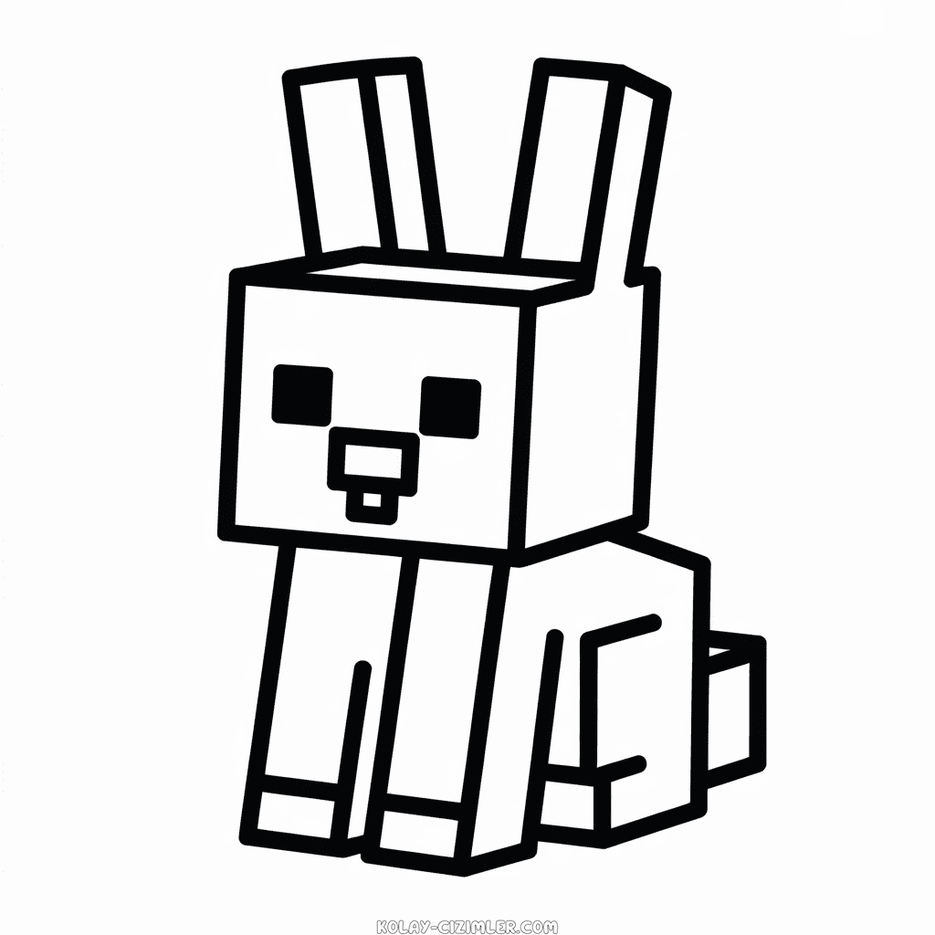 Minecraft Tavşanı Kolay Çizimi