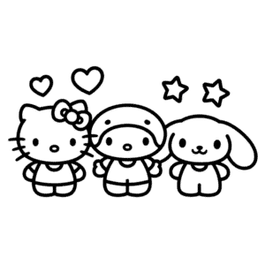 Title : Hello Kitty ve Arkadaşları Kolay Çizimi