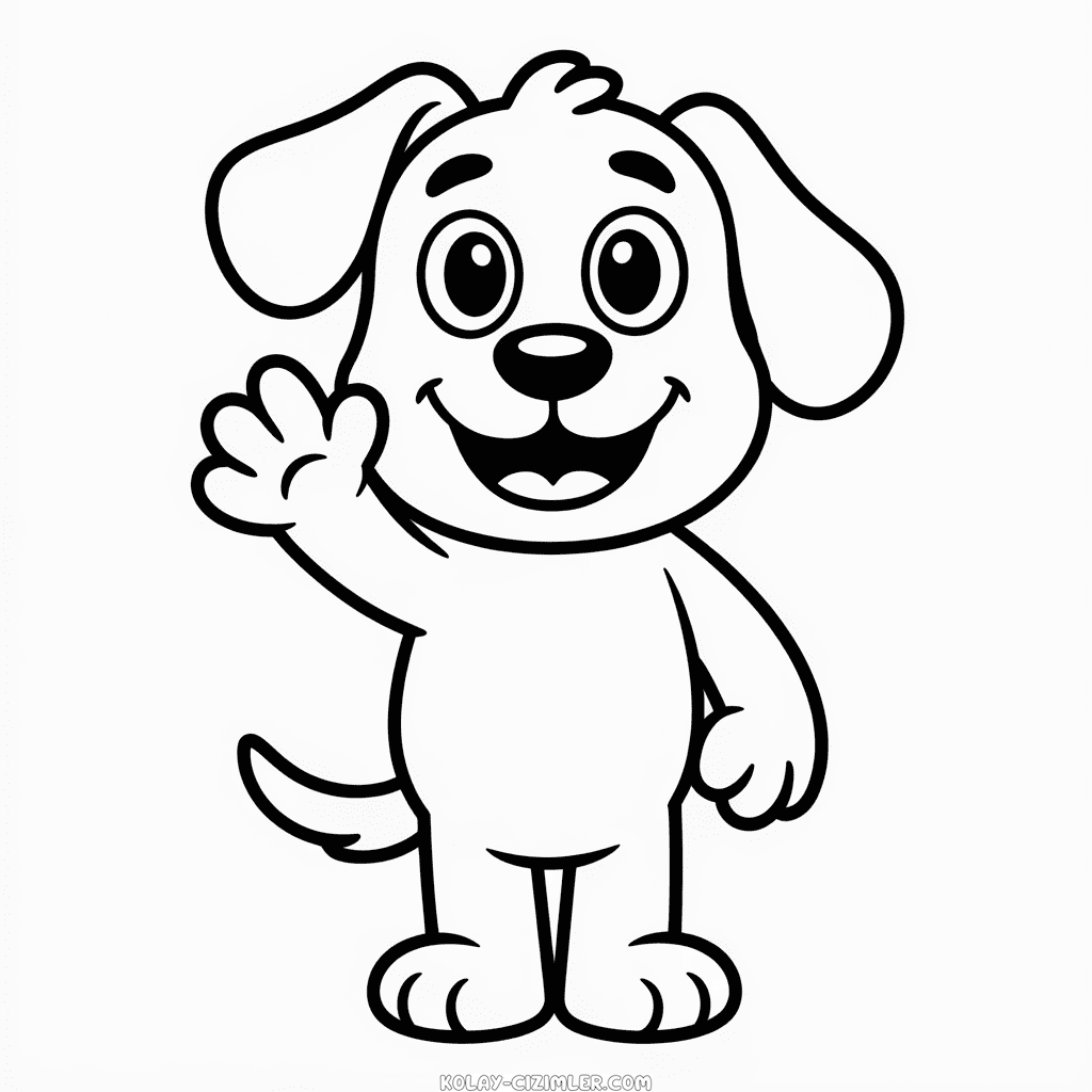 Çizgi Film Köpeği Kolay Çizimi