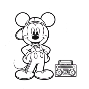 Gangsta Mickey Kolay Çizimi