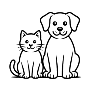 Kedi ve Köpek Kolay Çizimi