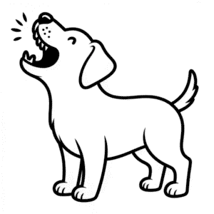 Köpek Havlaması Kolay Çizimi