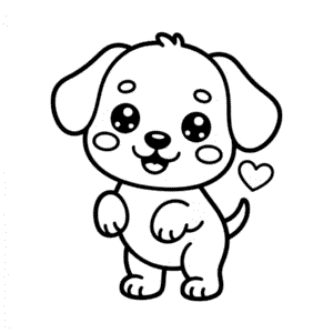 Sevimli Kawaii Köpek Kolay Çizimi