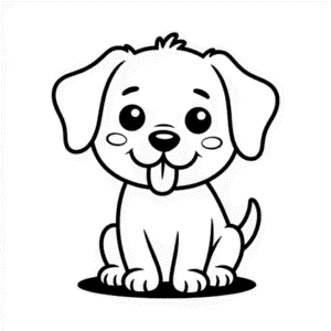 Sevimli Köpek Kolay Çizimi