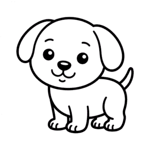 Şirin Basit Köpek Kolay Çizimi