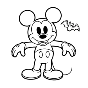 Ürkütücü Mickey Mouse Kolay Çizimi