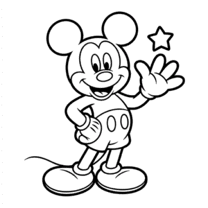 3D Mickey Kolay Çizimi