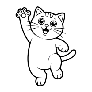 Animasyonlu Kedi Kolay Çizimi