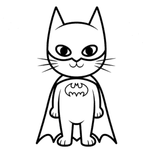 Batman Kedi Kolay Çizimi