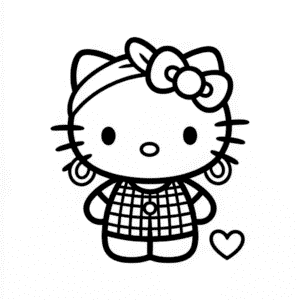 Hello Kitty Chola Kolay Çizimi