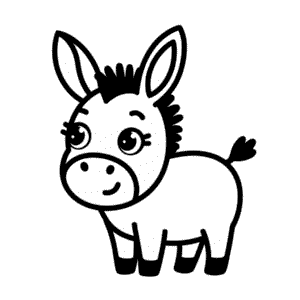 Kawaii eşek Kolay Çizimi