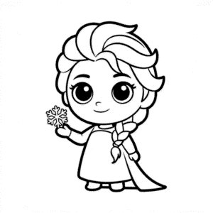 Chibi Elsa Kolay Çizimi