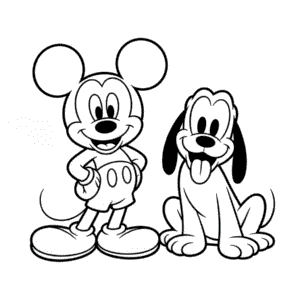Mickey Köpek Kolay Çizimi