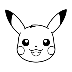 Pikachu Yüzü Kolay Çizimi
