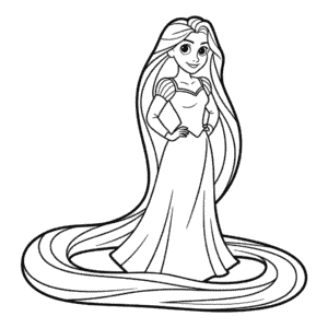 Rapunzel Anahattı Kolay Çizimi